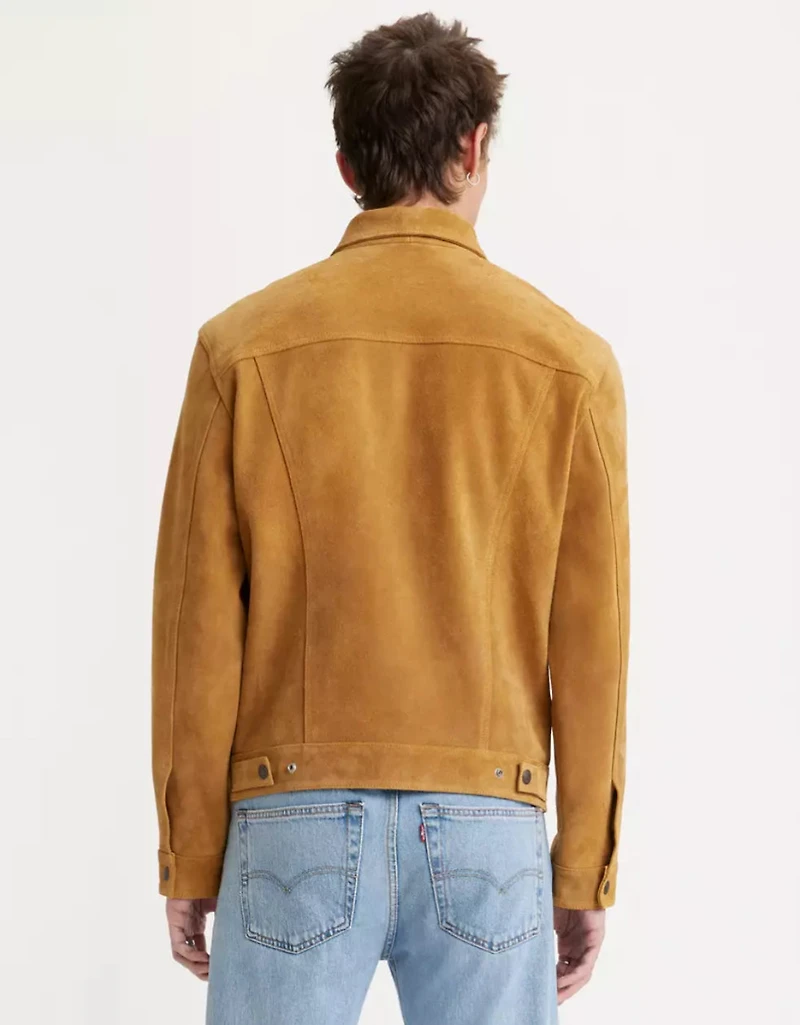 LEVIS PREMIUM: TAN SUEDE JACKET