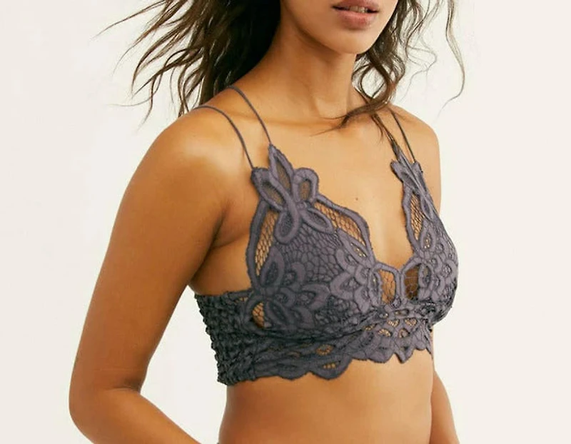 FREE PEOPLE: ADELLA LONGLINE LACE BRALETTE