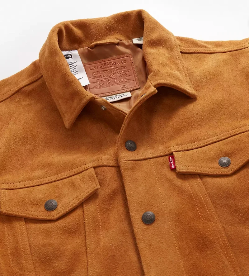 LEVIS PREMIUM: TAN SUEDE JACKET