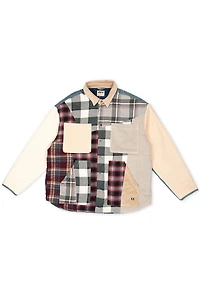 ALPHASTYLE: DUBHE PATCHWORK SHIRT