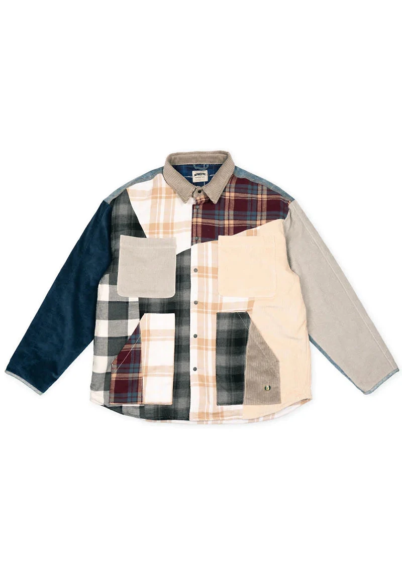 ALPHASTYLE: DUBHE PATCHWORK SHIRT
