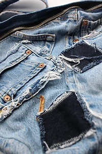 KNOTWTR: DENIM CROSSBODY BAG