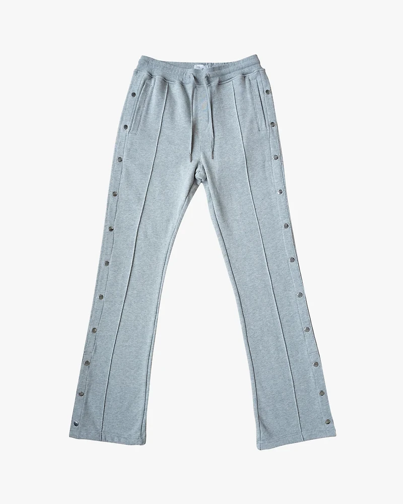 EPTM: FRENCH TERRY SNAP FLARED PANTS