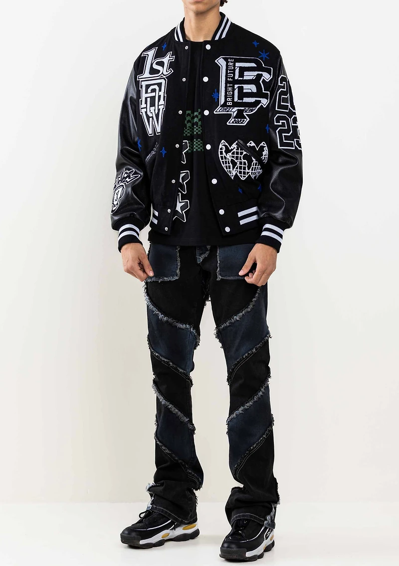 FIRST ROW: BRIGHT FUTURE VARSITY JACKET