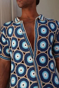MAVRANS: EVIL EYE KNIT SHIRT