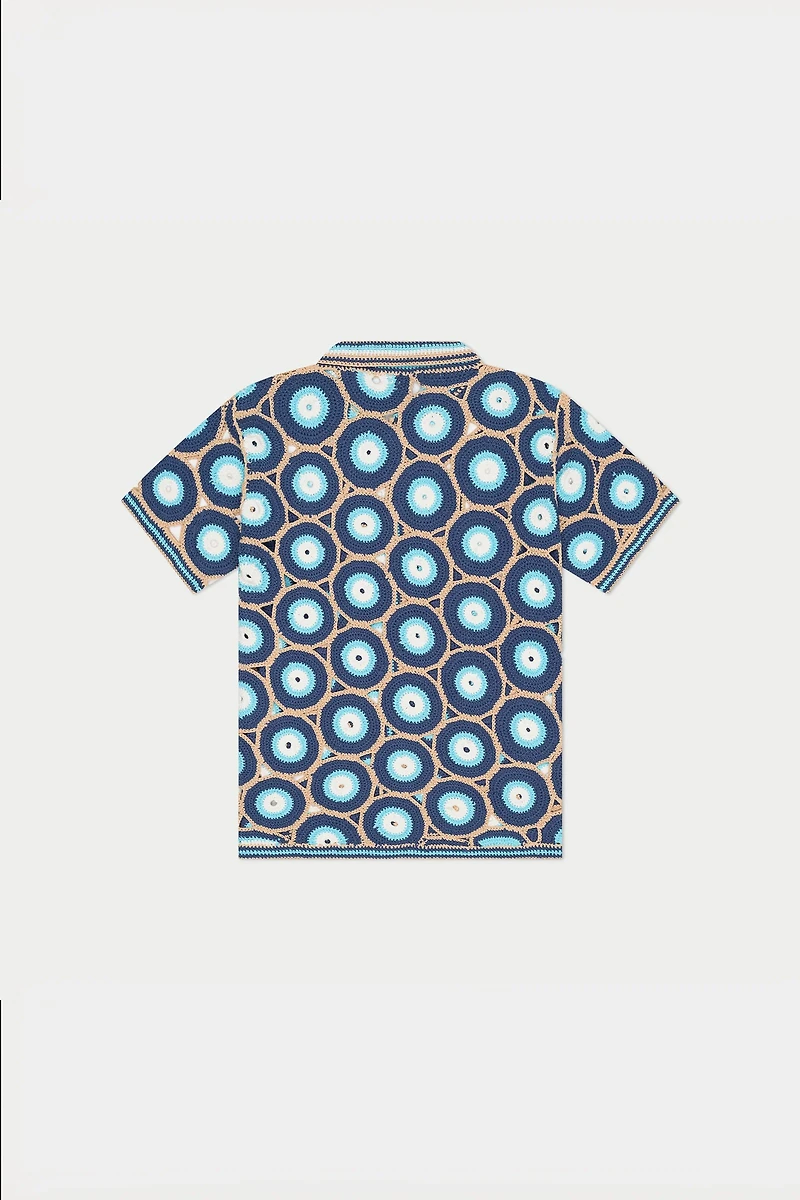 MAVRANS: EVIL EYE KNIT SHIRT