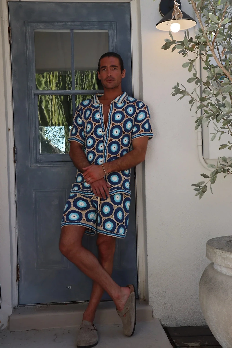 MAVRANS: EVIL EYE KNIT SHIRT