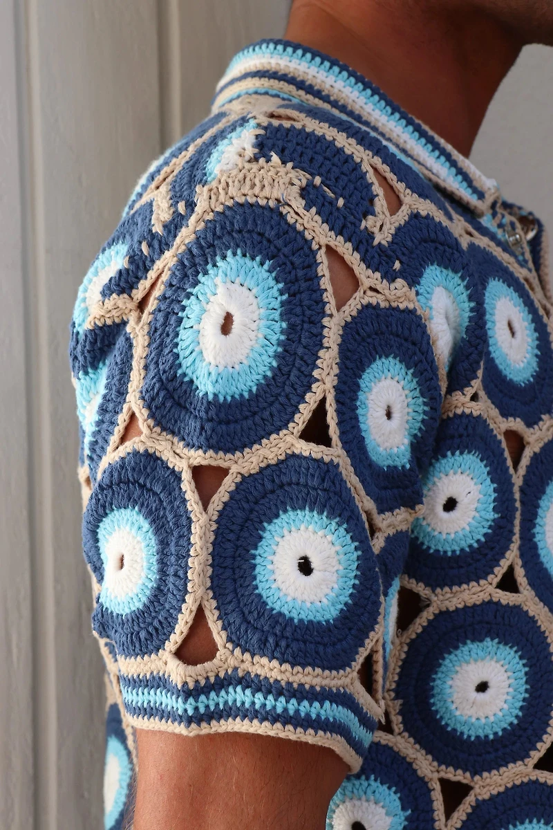 MAVRANS: EVIL EYE KNIT SHIRT
