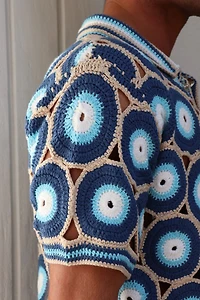 MAVRANS: EVIL EYE KNIT SHIRT