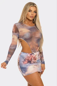 BOHO: HEAVEN ON EARTH SHEER SKIRT