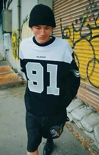 XLARGE: LONG SLEEVE FOOTBALL TEE
