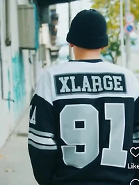 XLARGE: LONG SLEEVE FOOTBALL TEE