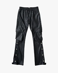 EPTM: LEATHER SNAP PANTS