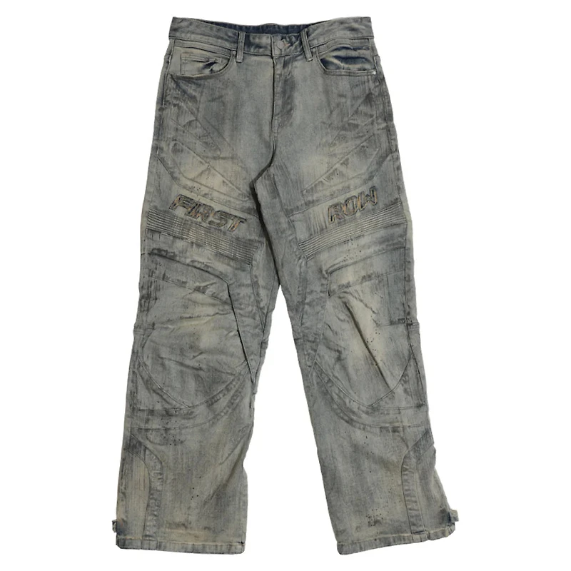 FIRST ROW: MOTOR RACING Y2K DENIM PANTS