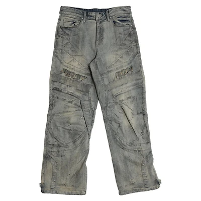 FIRST ROW: MOTOR RACING Y2K DENIM PANTS