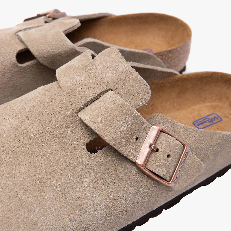 BIRKENSTOCK: BOSTON SUEDE LEATHER CLOG