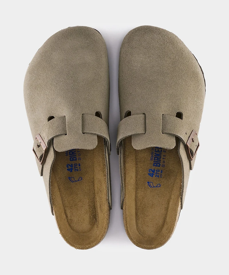 BIRKENSTOCK: BOSTON SUEDE LEATHER CLOG