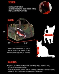 SPRAYGROUND: 3AM TEAR IT UP LARGE PET CARRIER