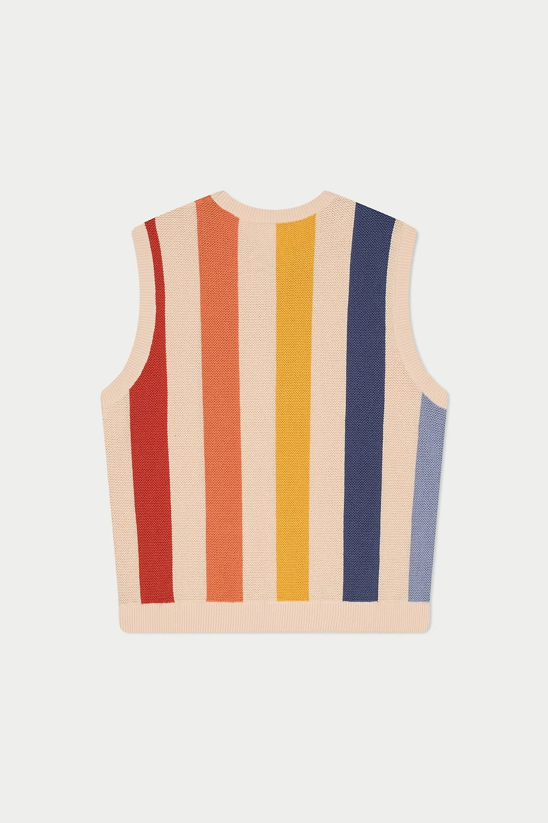 MAVRANS: STRIPED KNIT VEST
