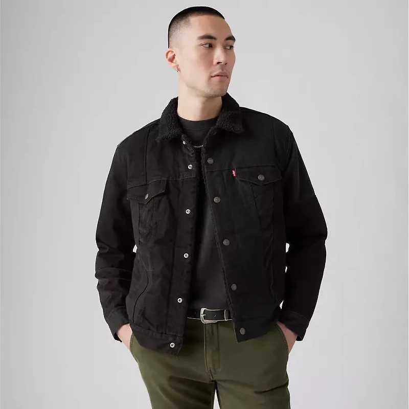 LEVIS: CORDUROY HIGH PILE FLEECE LINED TRUCKER JACKET