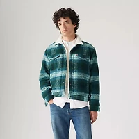 LEVIS: PLAID SHERPA TRUCKER JACKET