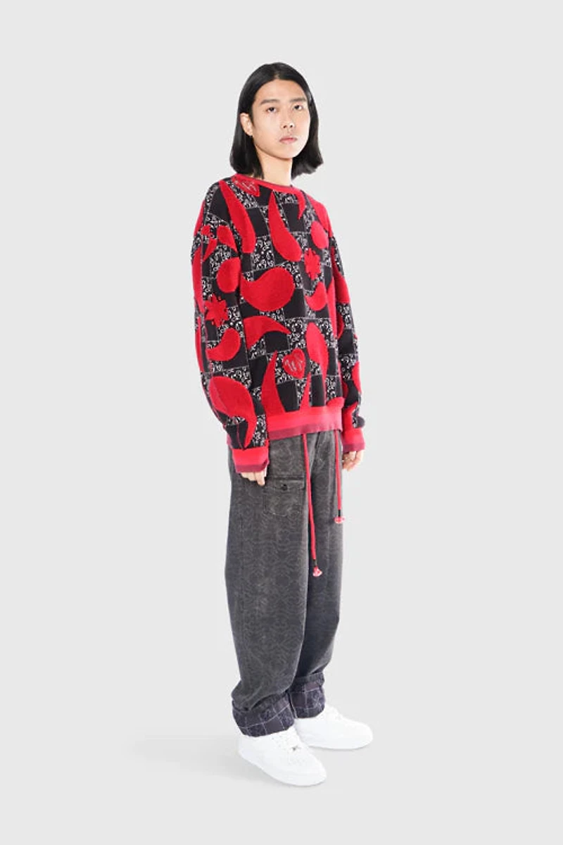 HIDEOUT CLOTHING:TOWEL BIG PAISLEY SWEATER