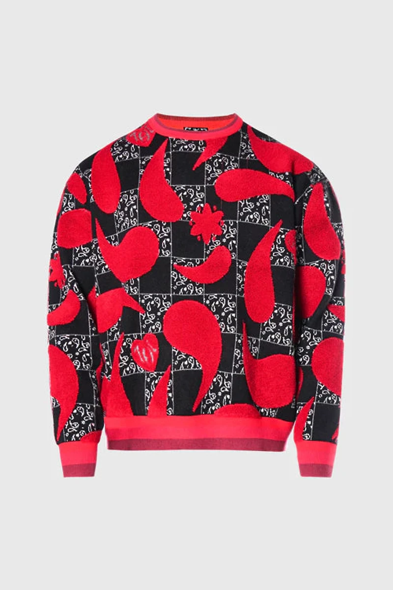 HIDEOUT CLOTHING:TOWEL BIG PAISLEY SWEATER