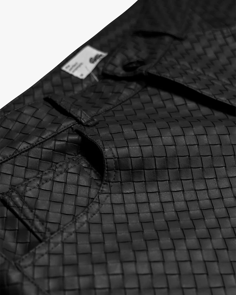 EPTM: MATEO WOVEN FAUX LEATHER PANTS