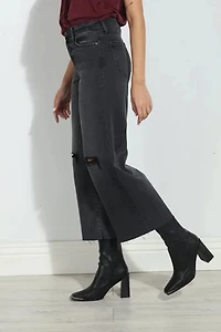 HIDDEN: NORI CROPPED WIDE LEG JEANS