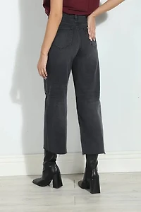 HIDDEN: NORI CROPPED WIDE LEG JEANS