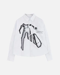 UNDERGOLD: PALACE BRAVE SOUL LONG SLEEVE BOXY SHIRT BONE