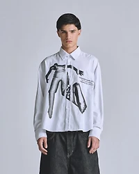UNDERGOLD: PALACE BRAVE SOUL LONG SLEEVE BOXY SHIRT BONE