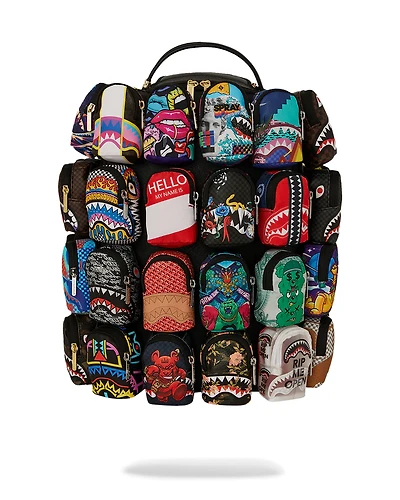 SPRAYGROUND: ALL THE BAGS IN THE WORLD - 15 YEAR ANNIVERSARY BACKPACK OF MINI DLXSV BACKPACK