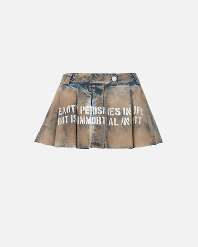 UNDERGOLD: AGNUS DEI BEAUTY SKIRT- DIRTY BLUE