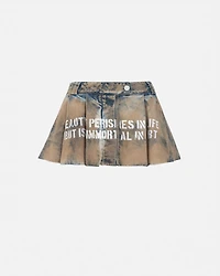 UNDERGOLD: AGNUS DEI BEAUTY SKIRT- DIRTY BLUE