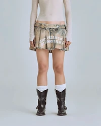 UNDERGOLD: AGNUS DEI BEAUTY SKIRT- DIRTY BLUE