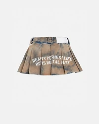 UNDERGOLD: AGNUS DEI BEAUTY SKIRT- DIRTY BLUE