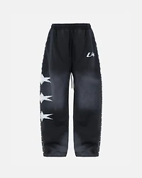 UNDERGOLD: AGNUS DEI U STAR STRAIGHT PANTS- SMOKEY BLACK