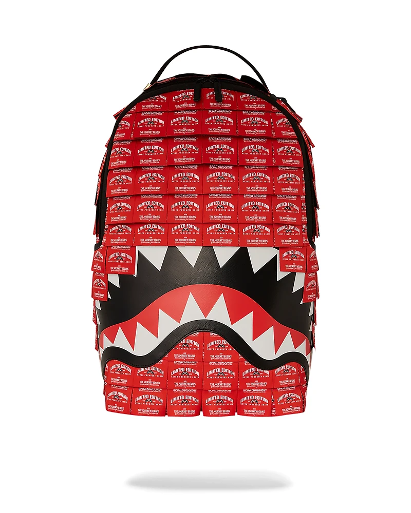 SPRAYGROUND: MADE OF WOVEN LABELS SHARK BACKPACK