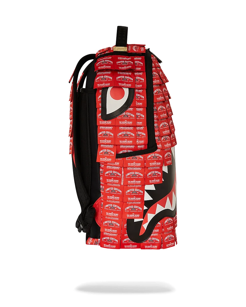 SPRAYGROUND: MADE OF WOVEN LABELS SHARK BACKPACK