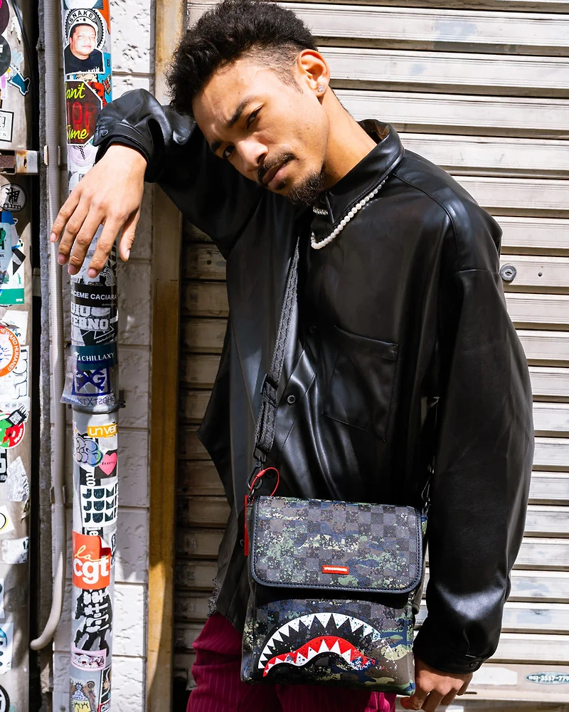 SPRAYGROUND: T-REX CITY MESSENGER SLING BAG