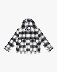 EPTM MOHAIR FLANNEL JACKET - BLACK/WHITE