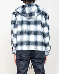 EPTM MOHAIR FLANNEL JACKET - BLACK/WHITE
