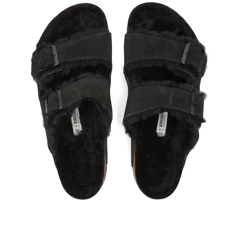 BIRKENSTOCK: ARIZONA FUR Black