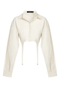 LIONESS: VENETIAN CROP SHIRT