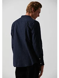 BANKS JOURNAL: SOMEDAYS PINSTRIPE L/S WOVEN SHIRT