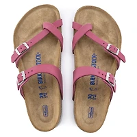 BIRKENSTOCK: MAYARI SOFT FOOT BED FUCHSIA TULIP SANDAL