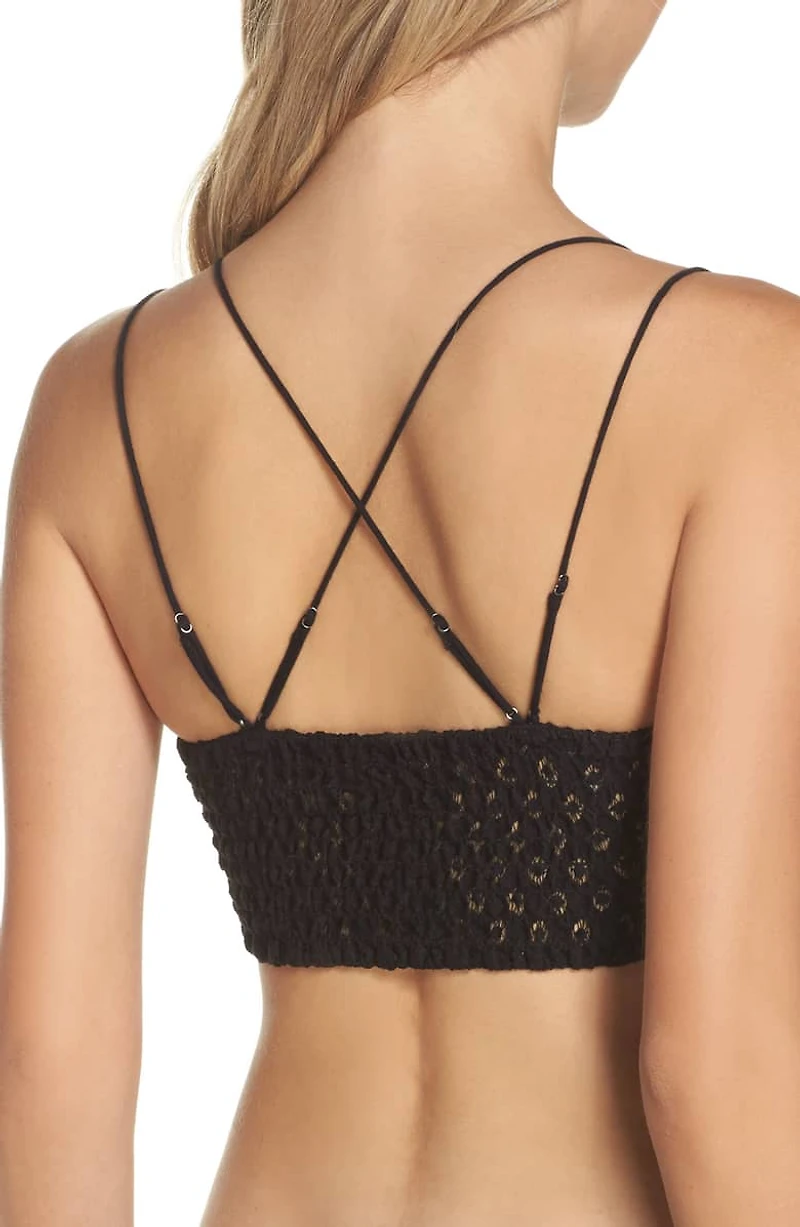 FREE PEOPLE: ADELLA LONGLINE LACE BRALETTE
