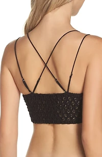 FREE PEOPLE: ADELLA LONGLINE LACE BRALETTE