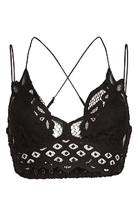 FREE PEOPLE: ADELLA LONGLINE LACE BRALETTE